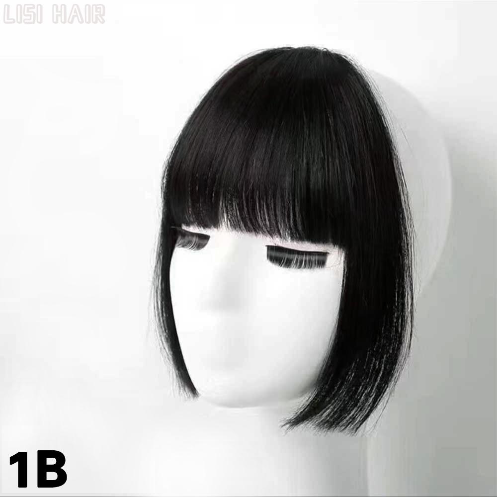 MISS WIG Synthetic Air Bangs Hair Styling Hair Clip Hair Extensions Long And Wide Sideburns Natural Wig Clip In Bangs