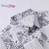 Men's Short-sleeve Shirt for Men White Cashew Nut Men's Shirt Retro, Summer, New 2025 Collection