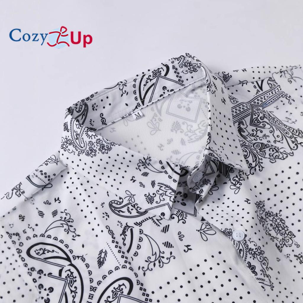 Men's Short-sleeve Shirt for Men White Cashew Nut Men's Shirt Retro, Summer, New 2025 Collection
