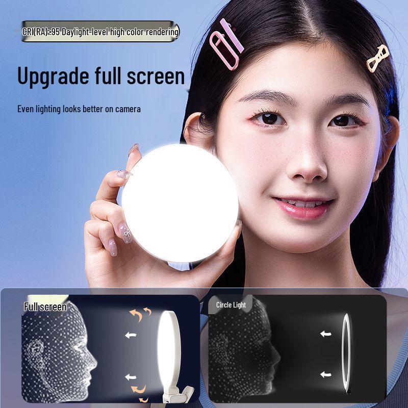 Tragbares LED-Fülllicht für Mobiltelefone - Ideal für Live-Streaming, Make-up, Fotografie, Selfies und Studenten.