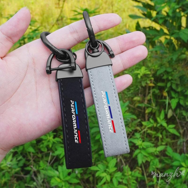 Leather Car Emblem Keychain Auto Vehicle Key Holder Keyring For BMW M Emblem E46 E36 E34 F10 E90 F30 E60 F30 E53 E30 E92 E87 yp2