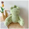 Small Frog Shaped Backpack Cute Plush Bag Cartoon Preschooler Book Bag Animal Backpack For Kid Girl Chritmas Gift