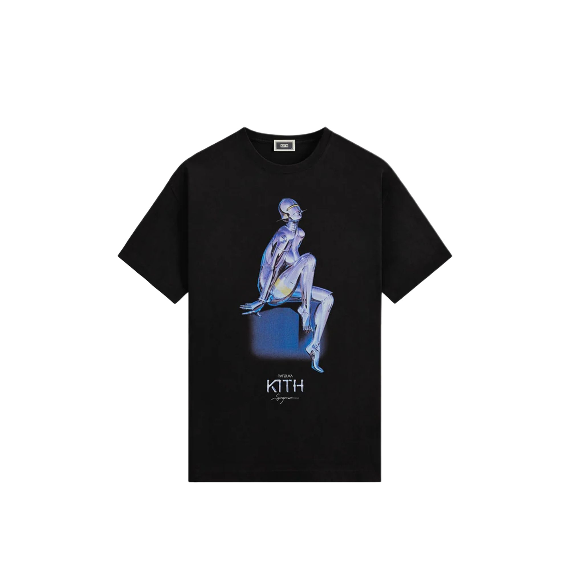 

Kith For Nanzuka Gallery Sorayama Model A Stitch Tee Black Men Tops KHM034450-001 L