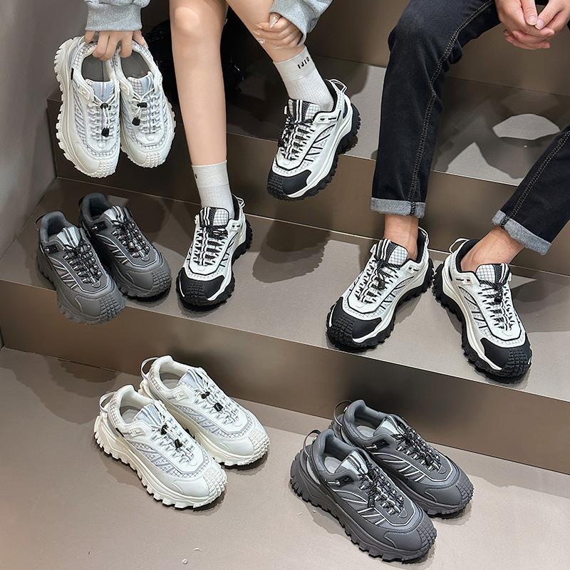 

Туфли для папы, женские весенние новые весенние туфли из дуриана на платформе, уличная спортивная обувь для пар, повседневная мужская обувь для альпинизма