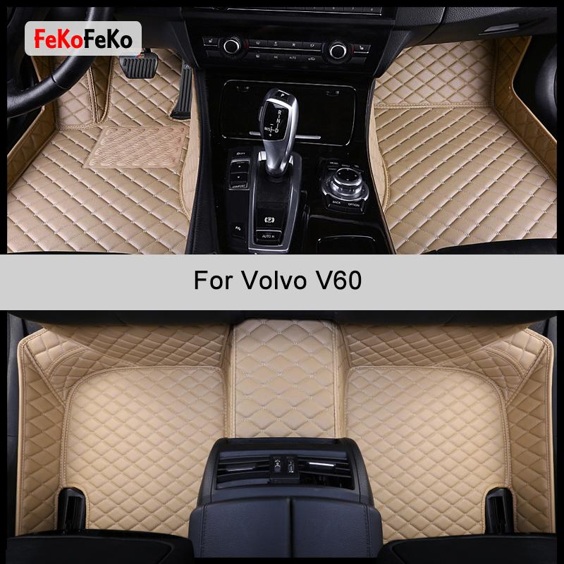 

FeKoFeKo Custom Car Floor Mats For Volvo V60 Auto Accessories Foot