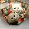 1 PC Automatic Folding Umbrella - Kittens Pattern, Portable & Foldable Design with 8 Ribs, Christmas Birthday Gifts
