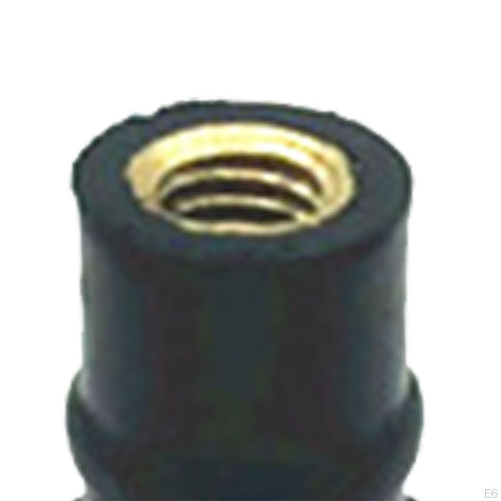 M5 Rubber Well Nut Fairing Fastener Spare Parts Assembly Motorcycle Accessories Direct Replaces