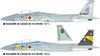 Hasegawa Japan Air Force Eagle Komatsu Special 2015 Plastic Model Decals 35228 1/72 Self-Defense F-15J
