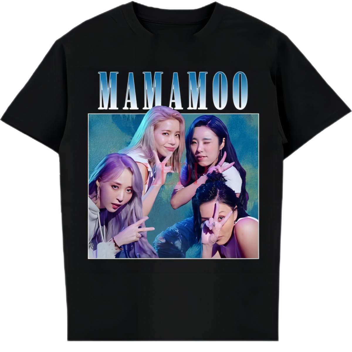 MAMAMOO Group Photo Fan T-Shirt S