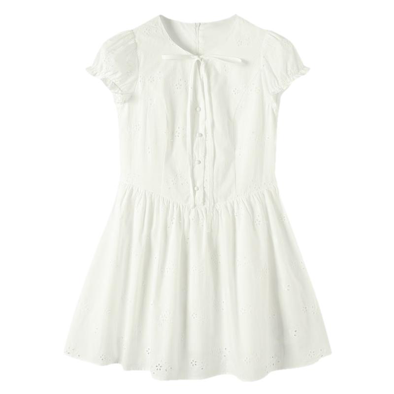 TonLion Women s Embroidered A-Line Dress L