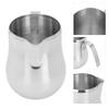 Stainless Steel Milk Frothing Pitcher With Handle Espresso Frothing Cup  Coffee Brewing