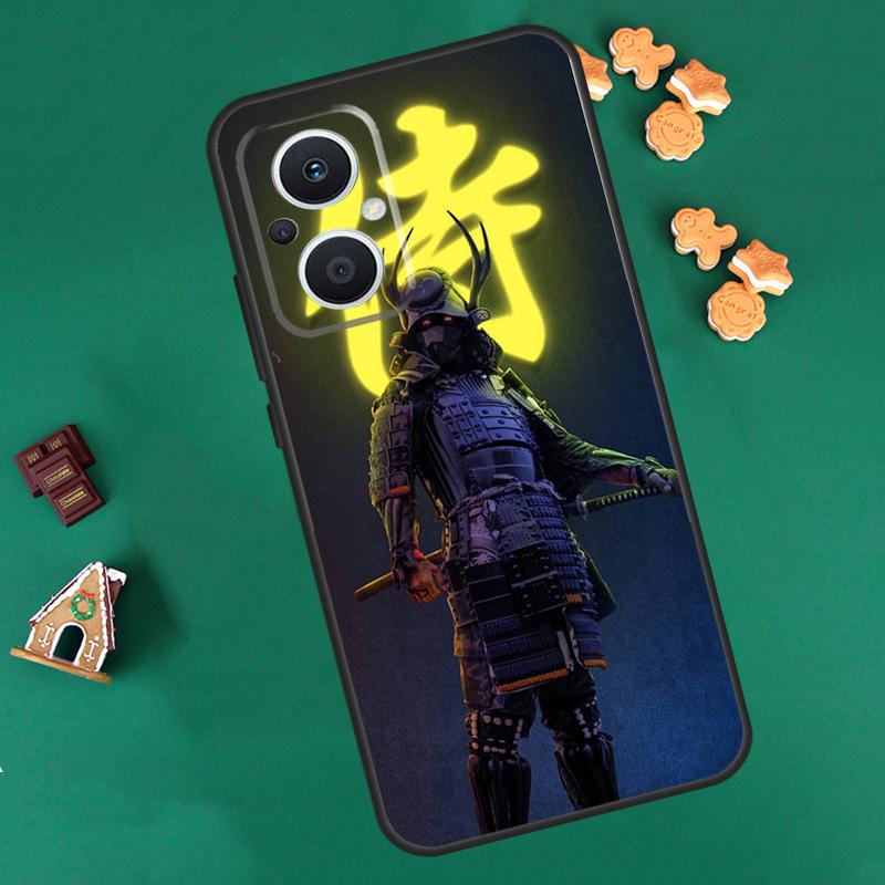 Samurai Japan Art Case For OPPO Reno 10 Pro 4Z 5Z 8T 4 5 6 7 8 Lite OPPO Find X6 Pro X3 X2 Neo X5 Lite Cover