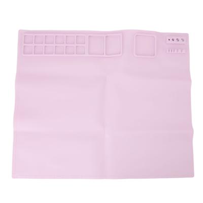 Silicone Painting Mat 51x42.6cm Roseate Flexible Reusable Silicone Art Mat with Palette for Drawing