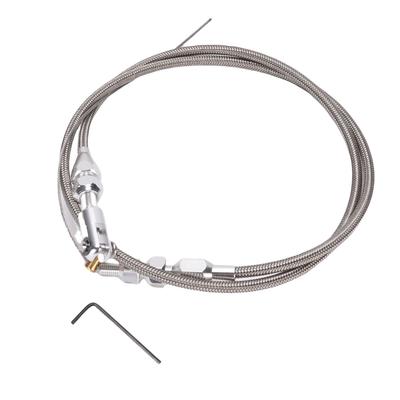 Câble d'accélérateur Acier Inoxydable Réglable Haute Résistance Inoxydable Ajustement Universel pour la Plupart
