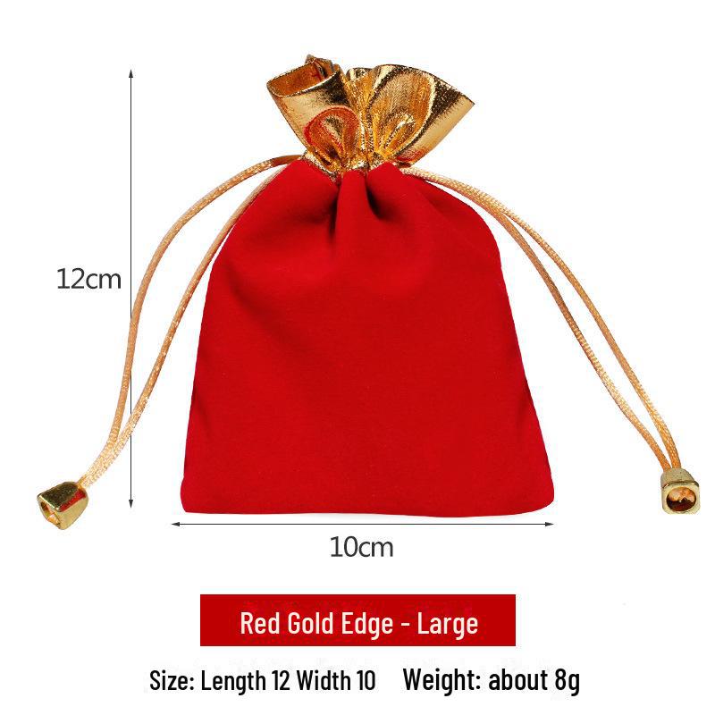 Velvet Drawstring Jewelry Bag: New Year's Lucky Charm Pouch