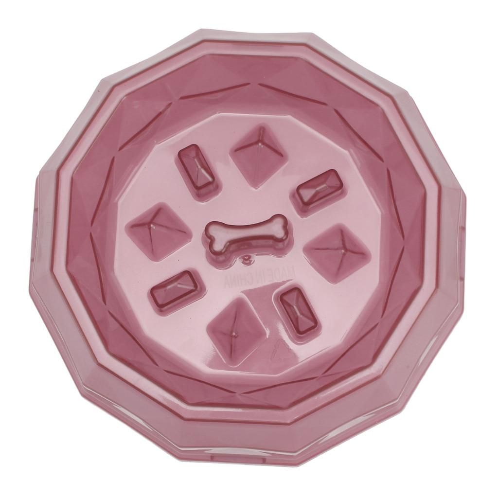 Slow Feeder Dog Bowls Food Grade Prevent Chocking Digestive Aid Dog Slow Feeding Puzzle Bowl for Dogs Cats Purple