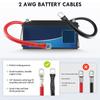 Battery Inverter Cable 2AWG Stranded Copper Wire Connector with 3/8inch Lugs Gauge Battery Cable for Car Marine Solar RV Boat