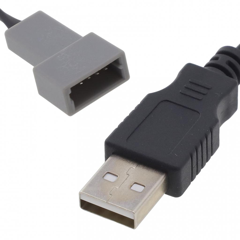 High-quality Materials 4Pin Socket Cable Car Audio USB Cable Radio USB Adapter