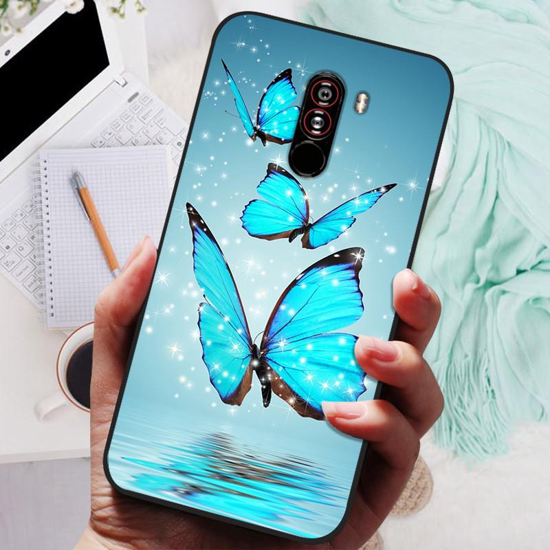 For xiaomi mi pocophone f1 Cases Cat Painted Soft TPU Silicone Phone Cover For xiaomi poco F1 Case PocofoneF1 Case Coque Etui