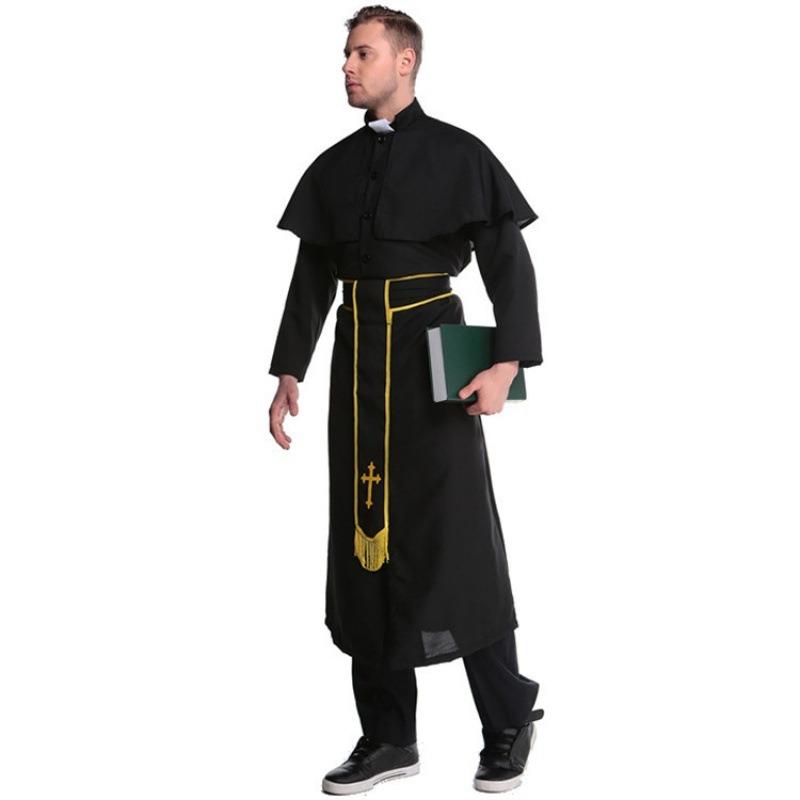 Halloween costumes, men's priests and nuns, couples' costumes, uniforms, performance costumes