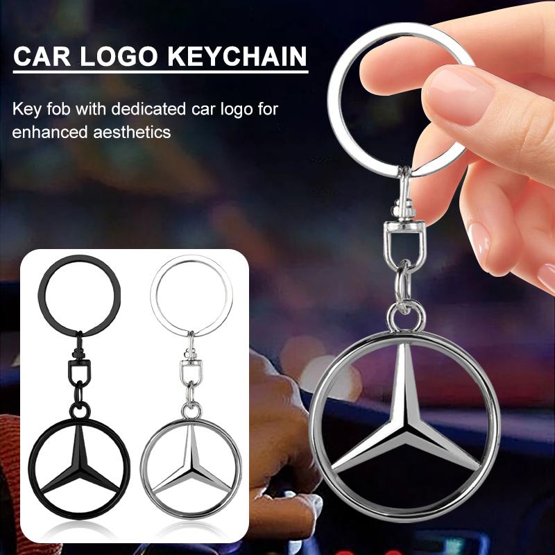 1Pcs 3D Metal Car Keychain Keyring Key Holder Couple Gifts Pendant For Mercedes-Benz V177 W247 W176 W177 W207 W203 W204 GLA GLC X253 GLK GLA Class