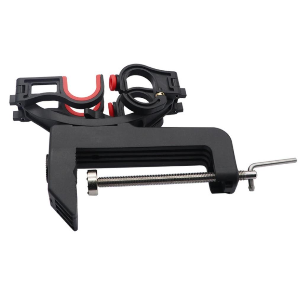 Clamp-on Rod Holder Adjustable Double Fishing Stable for Anglers