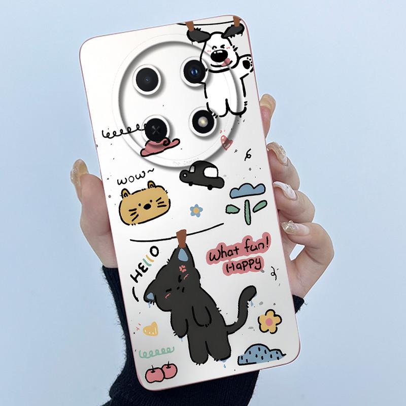 Case For Huawei Nova 12i / Nova 13i Sweet Girls Cats Soft Silicone Shockproof Back Cover For Huawei Nova12i 12 i 13 i Casing
