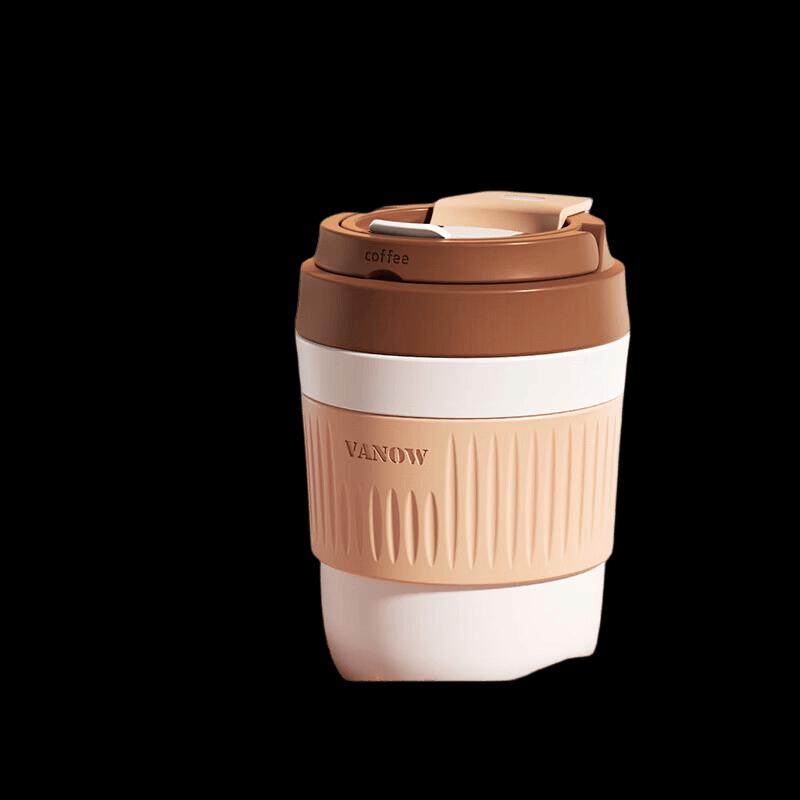 Vanow Dual-Drink Insulated Ceramic-Lined Coffee Mug 350ml