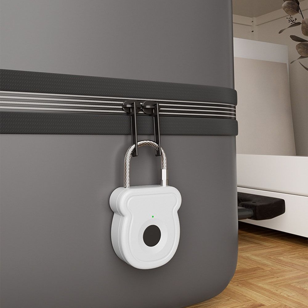 New Keyless Fingerprint Lock ABS USB Charging Smart Padlock Anti-theft 0.5sec Unlock Door Lock
