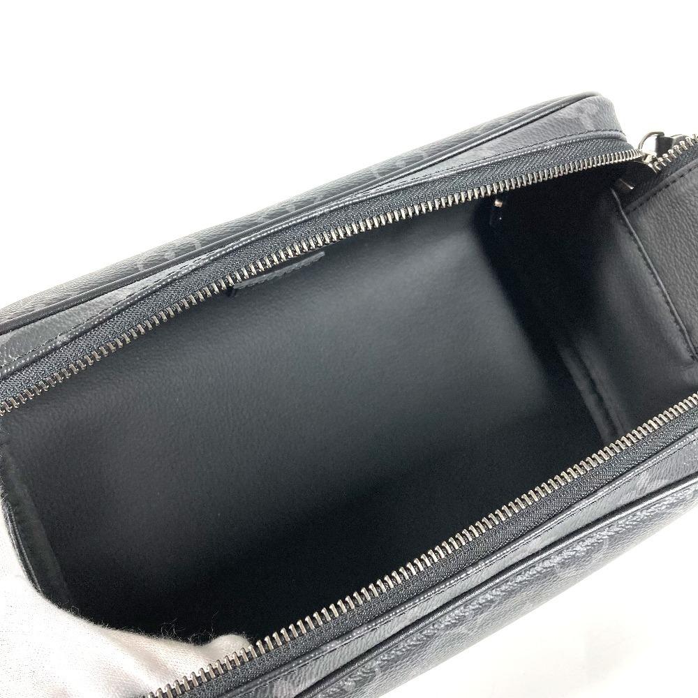 Louis Vuitton M46354 MonogramEclipse Dopp-kit Clutch Pouch Hand Bag Black Unused