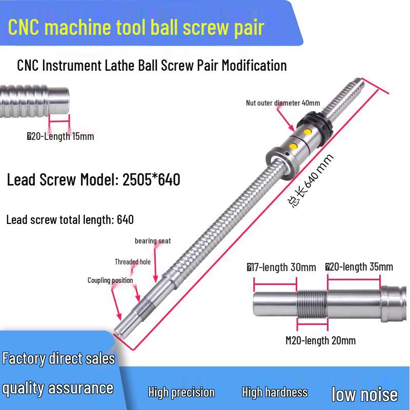 CNC Machine Tool Lead Screw Ball Screw 0630 for Grinding Modification