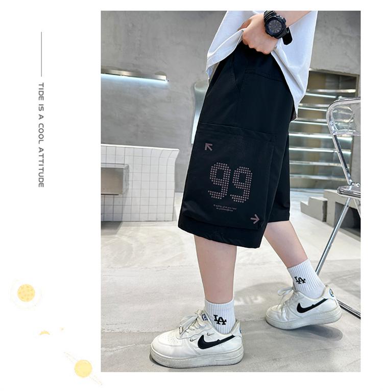 Children's clothing boys' summer pants 2026 new style mid to large children's summer shorts boys' summer thin five quarter pants
