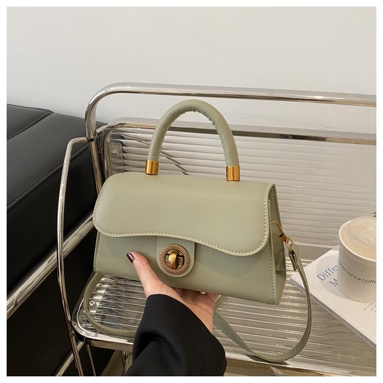 

Зимняя матовая сумка через плечо 2024: Женская универсальная ретро-сумка кроссбоди зелёный