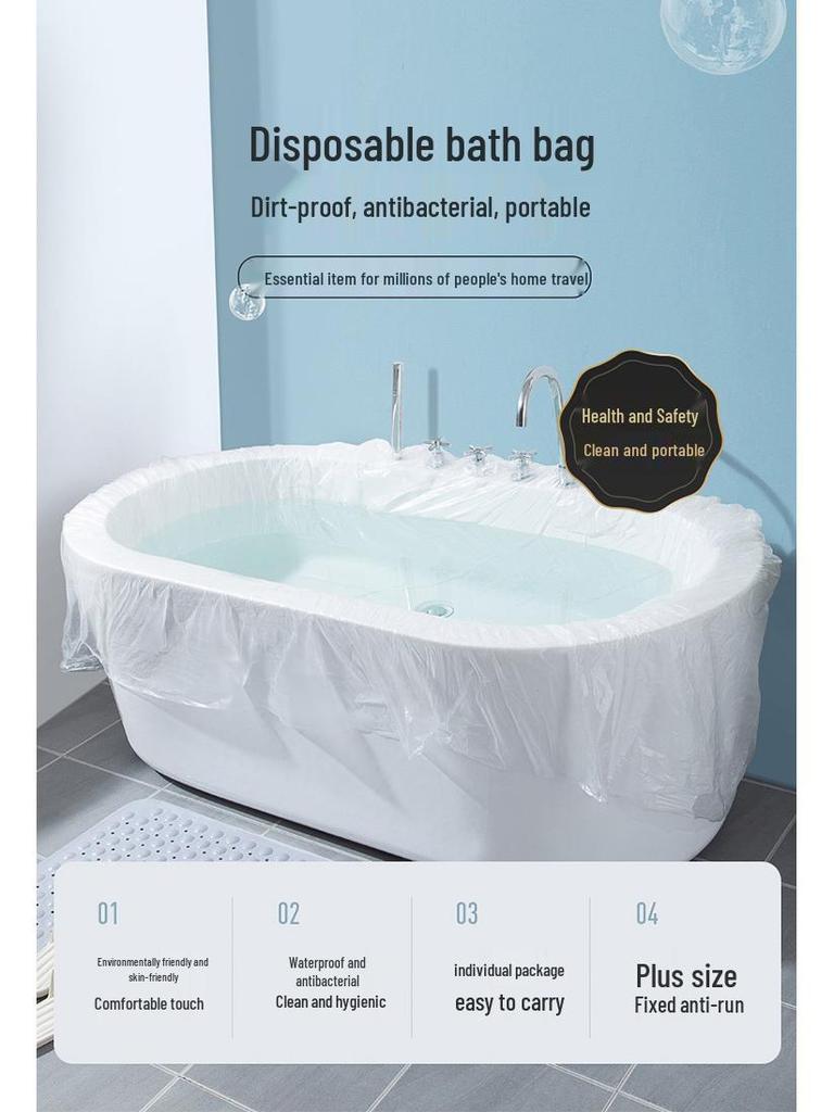 Thickened Disposable Bath Bags for Large Tubs - Extra Large for Salons & Hotels