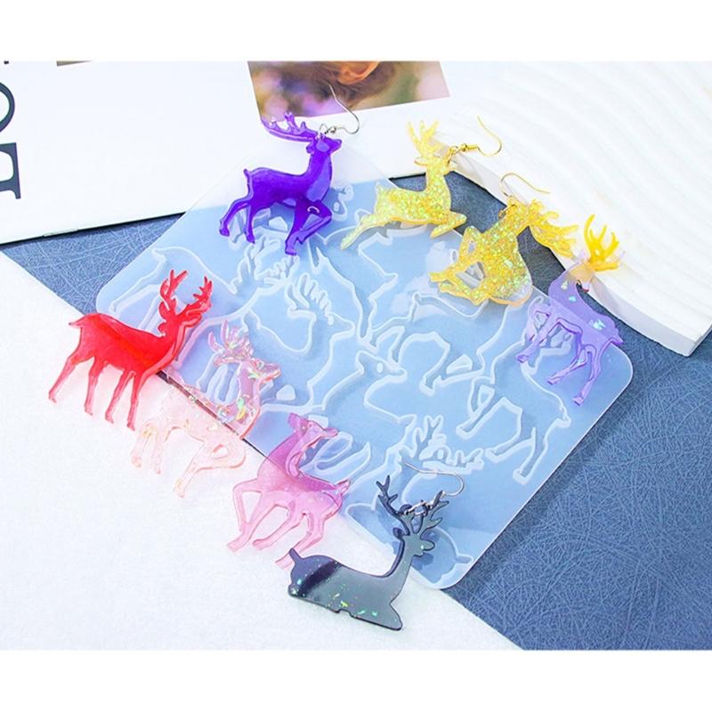 Earrings Silicone Mold Epoxy Resin Ear Drop Molds DIY Handmade Crafts Jewelry Making Tools Accessories Gift for Girls