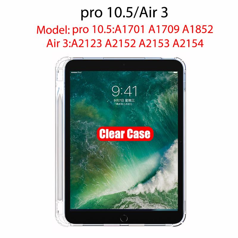 Clear Case For iPad 10th 9th 8th 7th 6th 5th Generation With Pencil Holder Case iPad Air 11 5 4 3 Pro 13 12.9 Mini 6 7 Tpu Cover