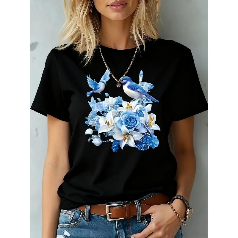 

European sizes European Size T-Shirt for Women - Comfortable Classic Fit, Soft And Breathable, Ideal for Everyday Use, Classic Crew Neck Design, 4XL