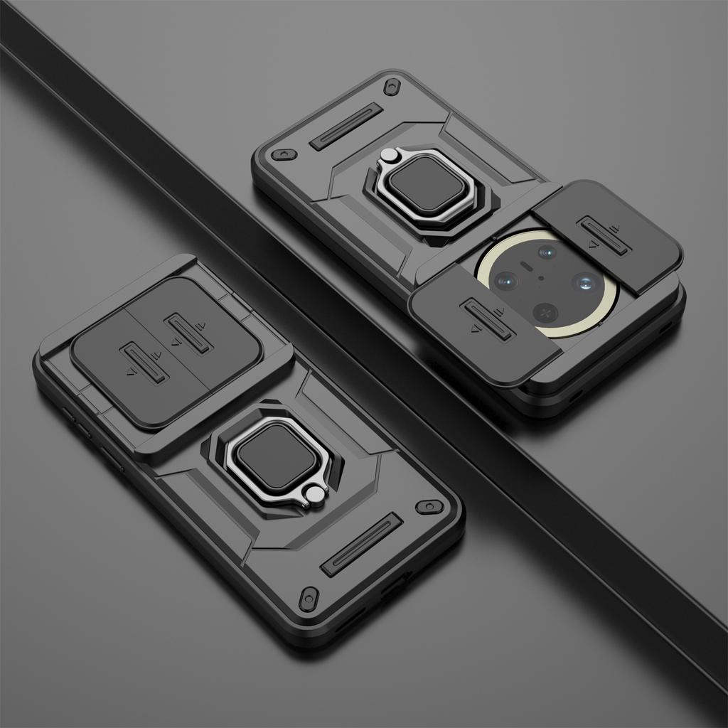 For Huawei Mate 70 Pro+/70 Pro Case PC+TPU Kickstand Phone Protector with Lens Cover