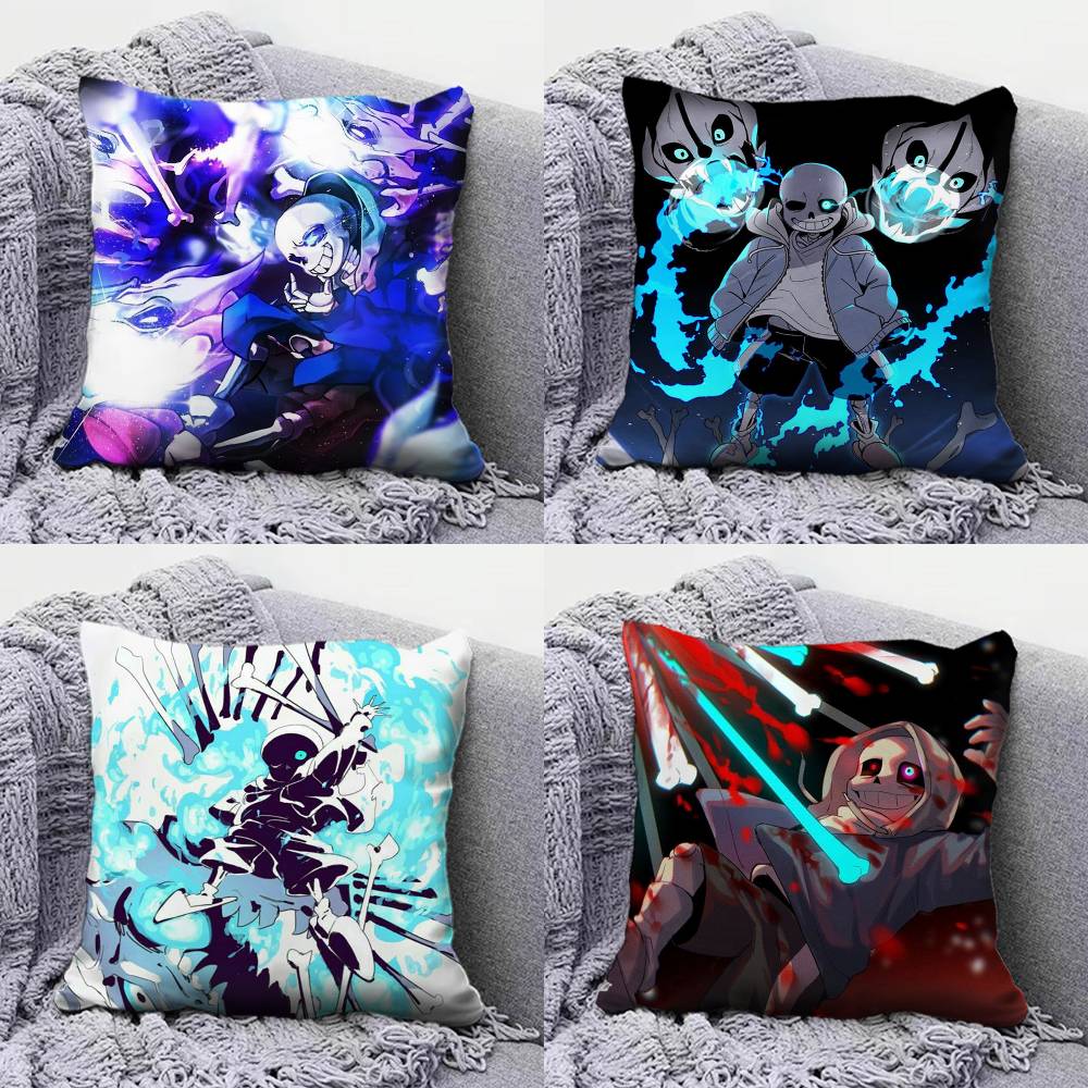 Classic Sans Undertale Game Cool Pillow Covers Home Sofa Cushion Covers and Aecorative Custom