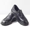 New Arrival Slip On Men Loafers Black Genuine Leather Sewing Casual Shoes Round Head Height Increased Comfort Business Shoes Men