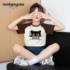 Tangshi Meisjes Cartoon Raglan Korte Mouw T-shirt