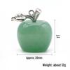 Natural Crystal Agate Semi-Precious Stone Amethyst Apple Pendant Christmas Gift