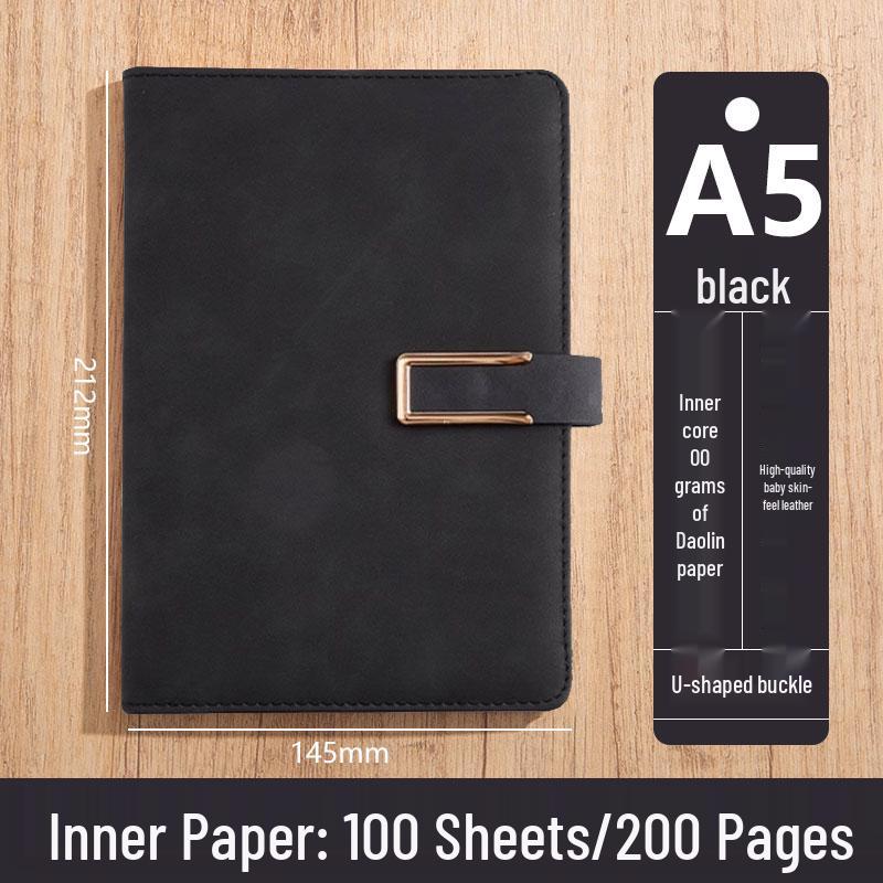 Personalized A5 Soft Leather Notebooks with Logo Printing: Custom Covers & Pages for Office Use