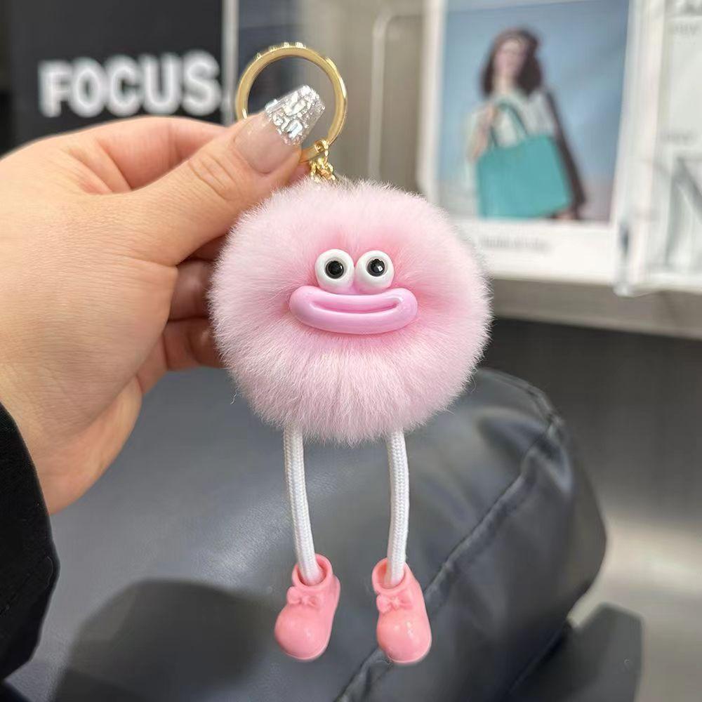 Niedliche Plüschtiere mit großen Augen Schlüsselanhänger Cartoon Brikett Schlüsselanhänger Brikett Auto Schlüsselanhänger Anhänger Koreanischer Plüsch Schulranzen Anhänger