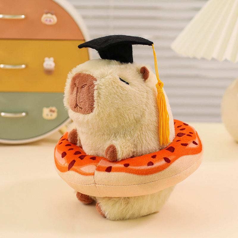 Plush Toy Capybara Soft Short Plush Stuffed With Pp Cotton Fill Gift Graduation