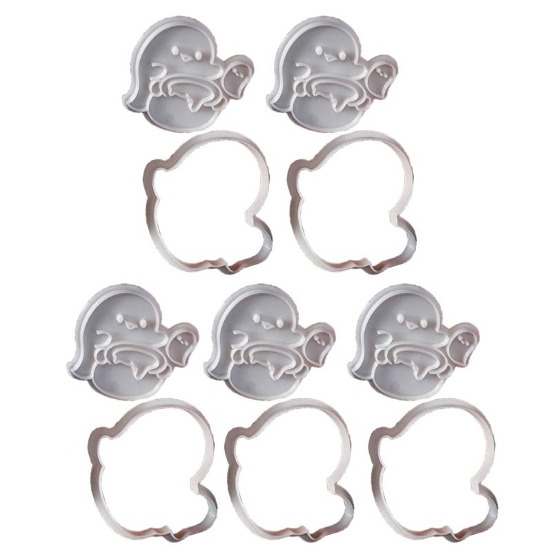 5Pcs Biscuits Mold Halloween Specter Cookie Cutter Biscuits Fondant Cookie Stamp Kitchen Tool Party Supplies