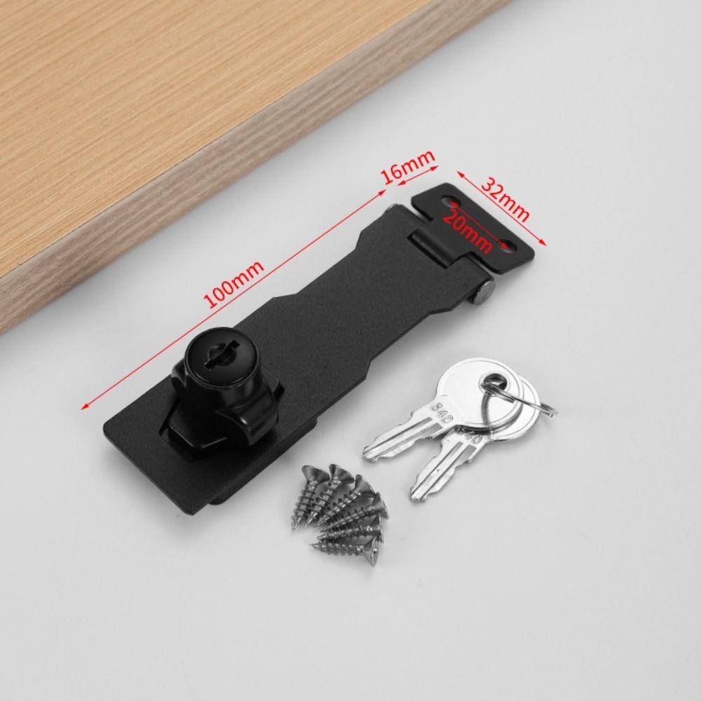 Anti-theft Security Furniture Locks No-punch Security Wooden Door Buckle  Mailbox