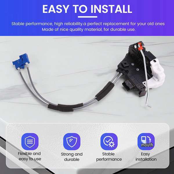 Compatible with 2009-2017 Kia Forte LHD: Right Rear Door Lock Assembly 814201M020.