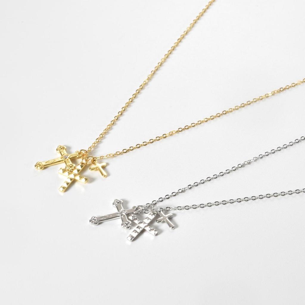 ANDYWEN 925 Sterling Silber Drei Kreuz Anhänger Kette Halskette Frauen Große Dicke Luxus Edlen Schmuck