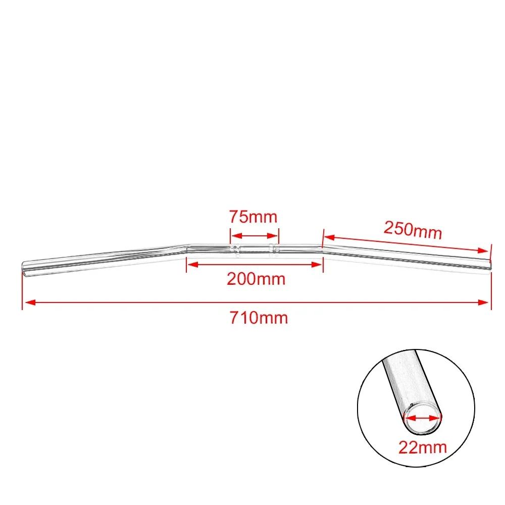 25mm 22mm Chopper Bobber Motorcycle Cafe Racer Handlebar NEW TRD for Drag Straight Bar Handle Ba